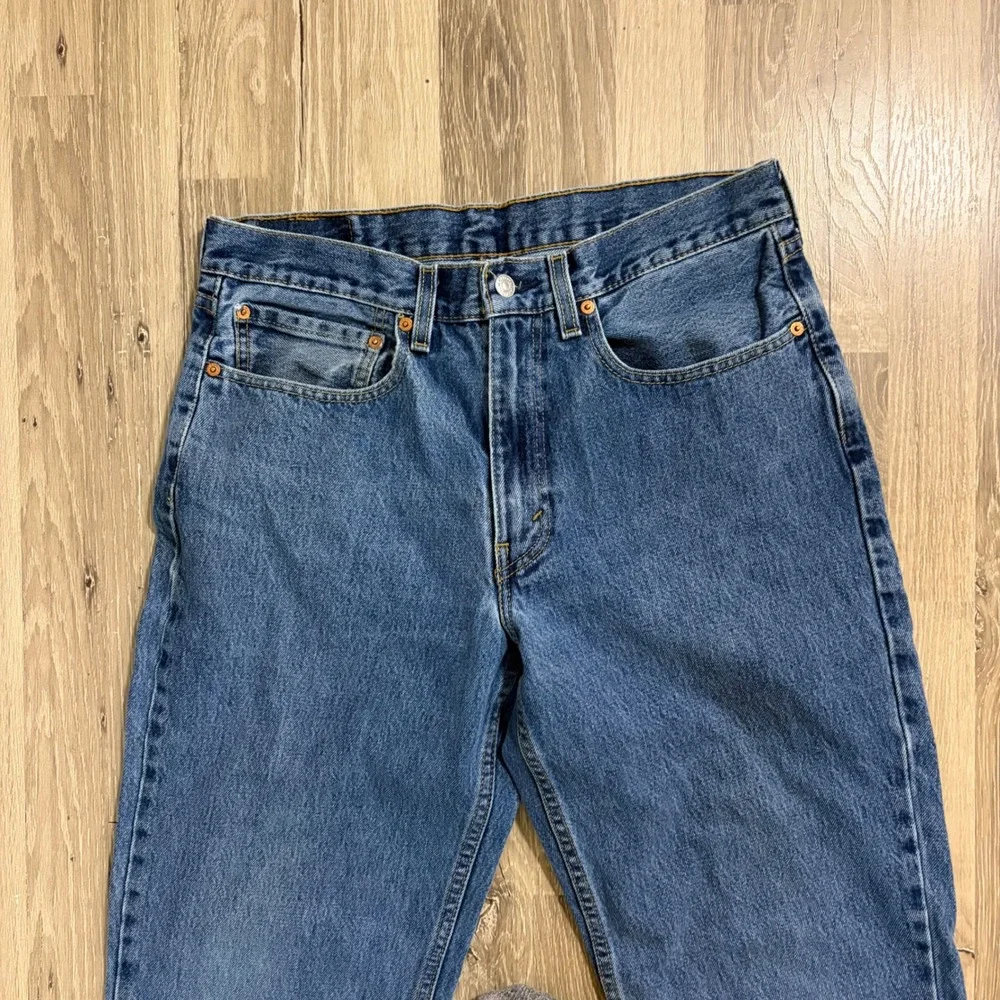 Levis 550 Relaxed Fit Blue Denim Jeans Men 34x32 (32x30) Medium Wash 100% Cotton